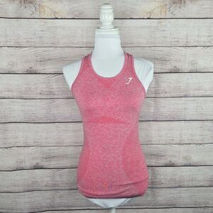 Gymshark Red Racerback Compression Athletic Tank Top Performance Small